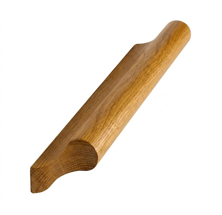 Oak Lacquered Finish Pigs Ear Wall Mounted Handrail